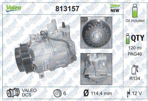 VALEO 813157 Klima Kompresoru Mercedes W203 C Serisi W211 E Serisi W639 Sprinter 06->  ####